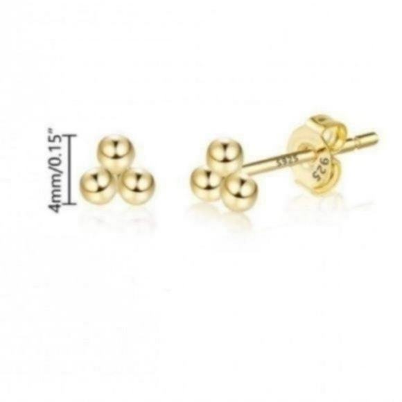 925 Sterling Silver Stud Earrings - Picture 8 of 10